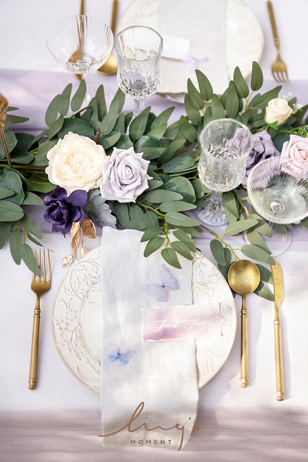 Lings Moment 6FT Eucalyptus Rose Garland