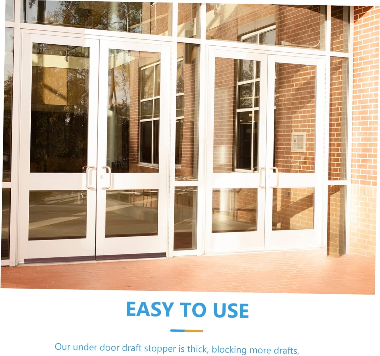 RORPOIR Rubber Door Seal Strip Draft Stopper Under Door Gaps Blocker