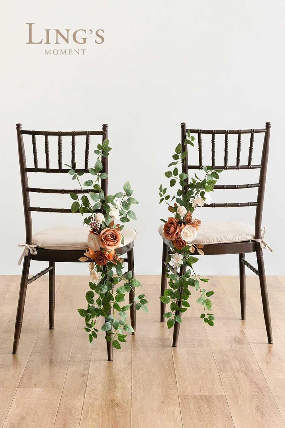Lings Moment 8pcs Fall Wedding Chair Decorations