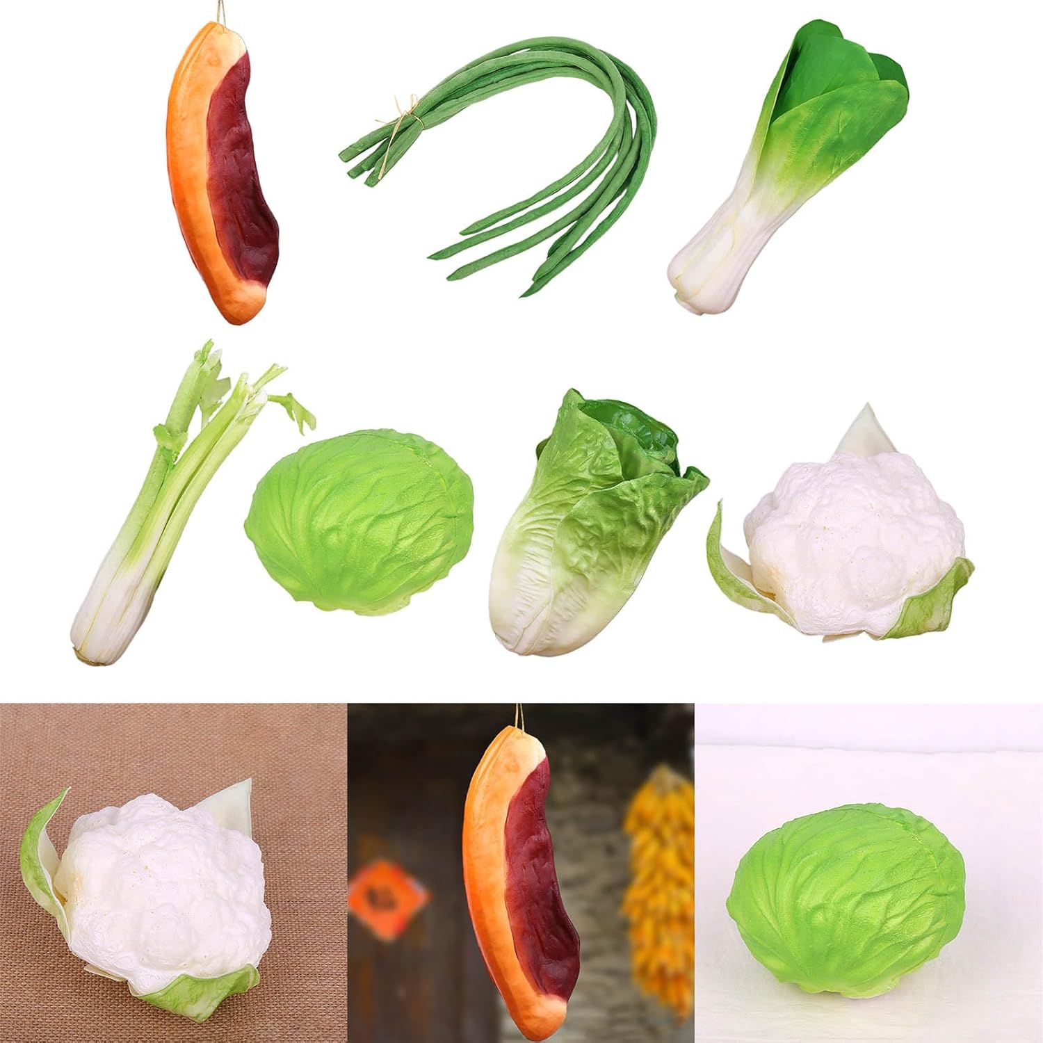 Realistic Artificial Celery PU Vegetable for Photography Props