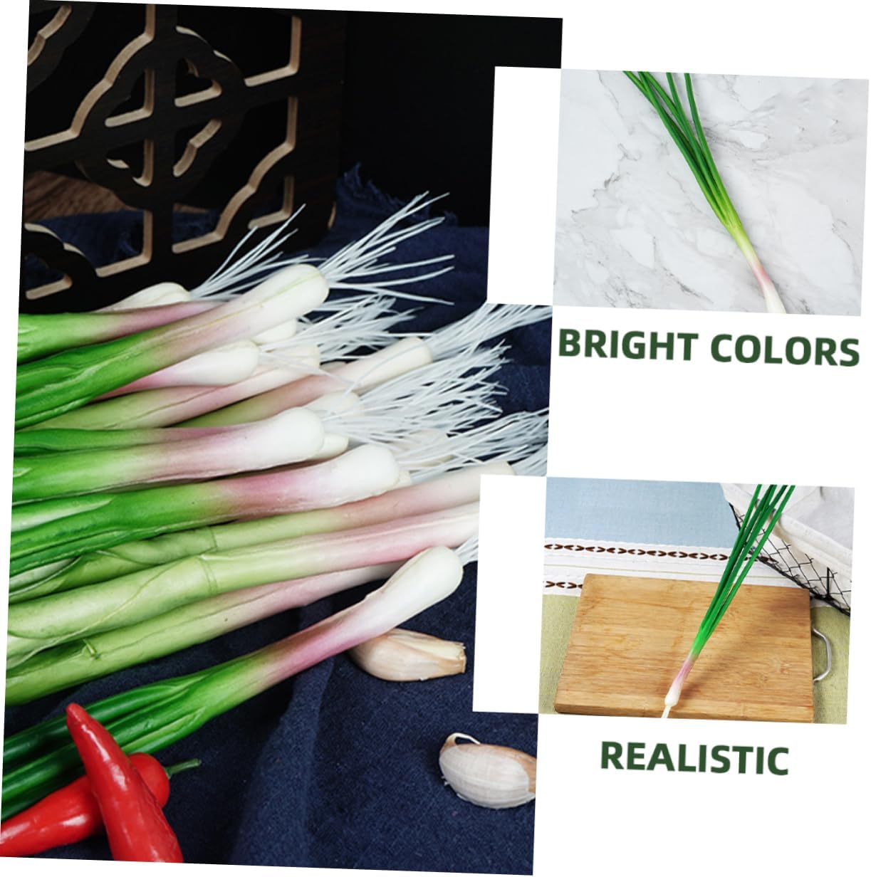 Artificial Green Onion Decor for Home and Kitchen