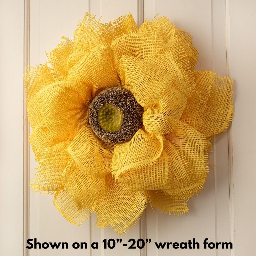Craig Bachman Artificial Sunflower Set - 7 Yellow Black Flowers