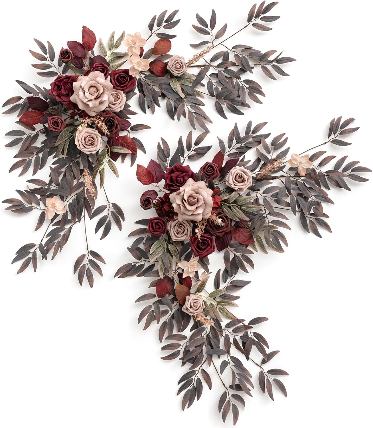 Lings Moment 2PCS Artificial Floral Swags Centerpieces