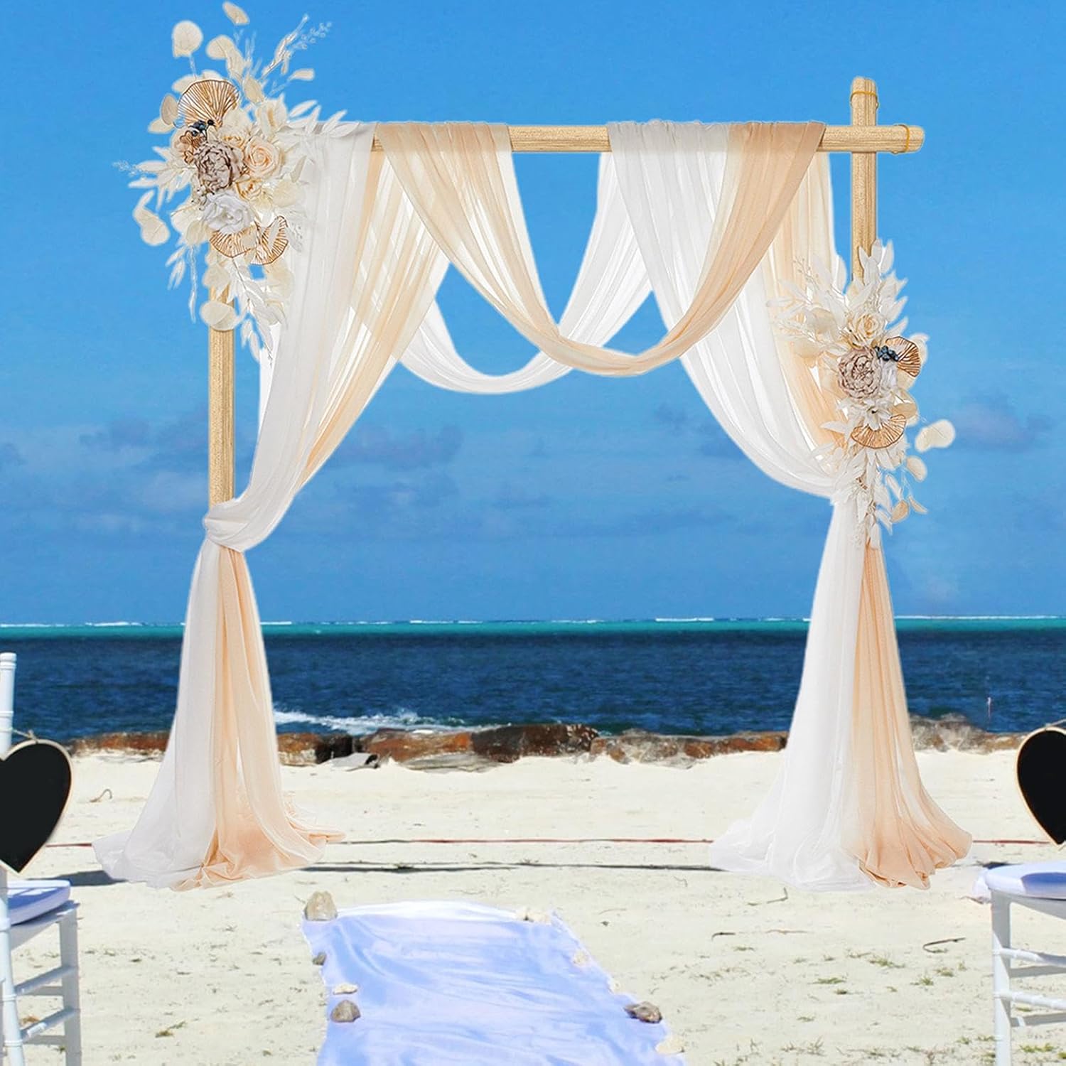 Amagogo 2X Wedding Arch Artificial Flower Swag Decor