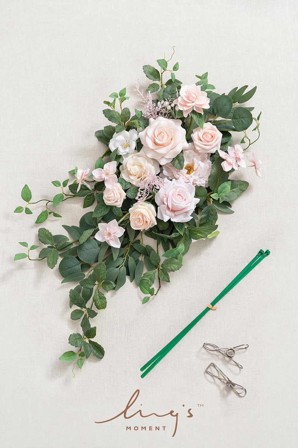 Lings Moment Artificial Flower Swag Wedding Welcome Sign