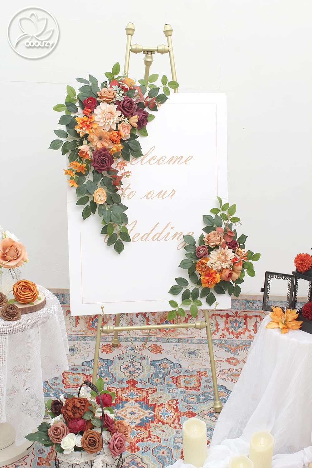Pack of 2 Artificial Wedding Arch Flowers