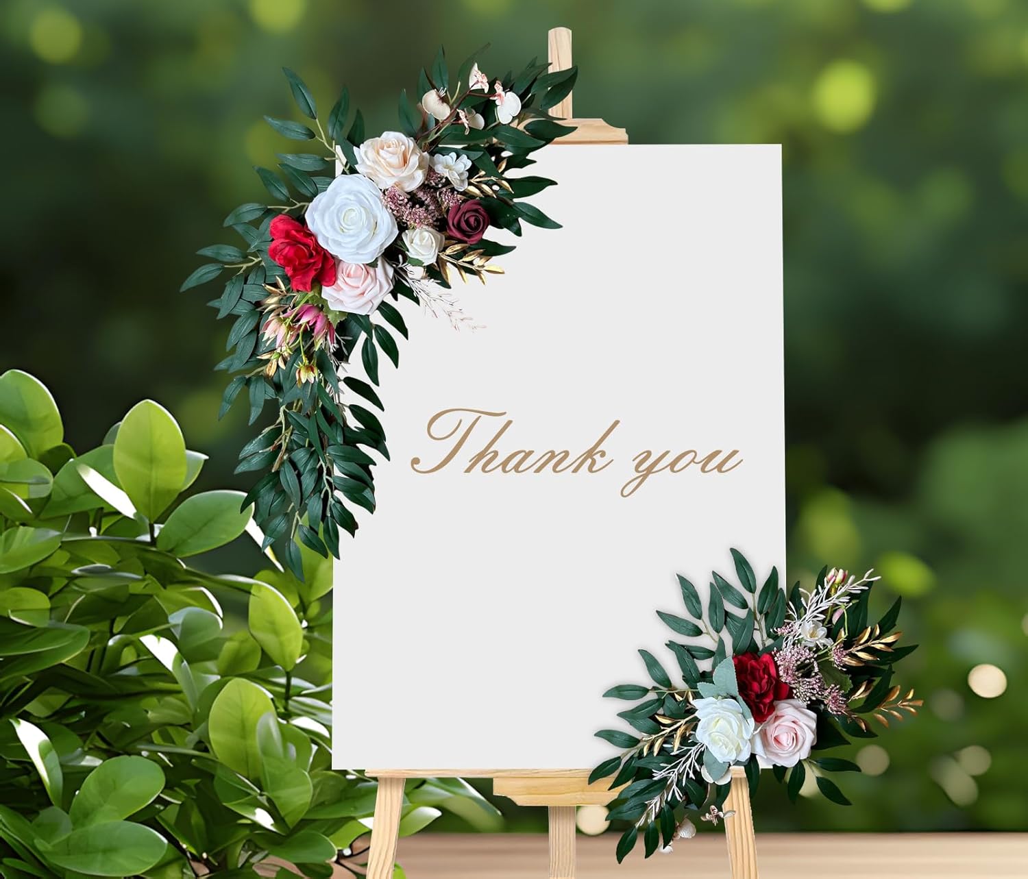 IKULE Wedding Arch Artificial Flowers Pack of 2