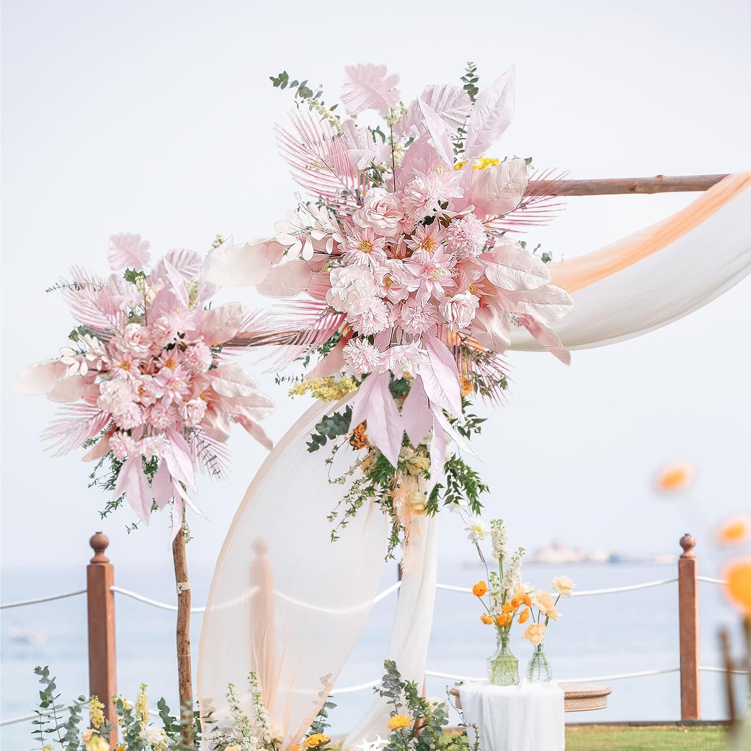 Marooma Artificial Wedding Arch Flowers 374 Inch