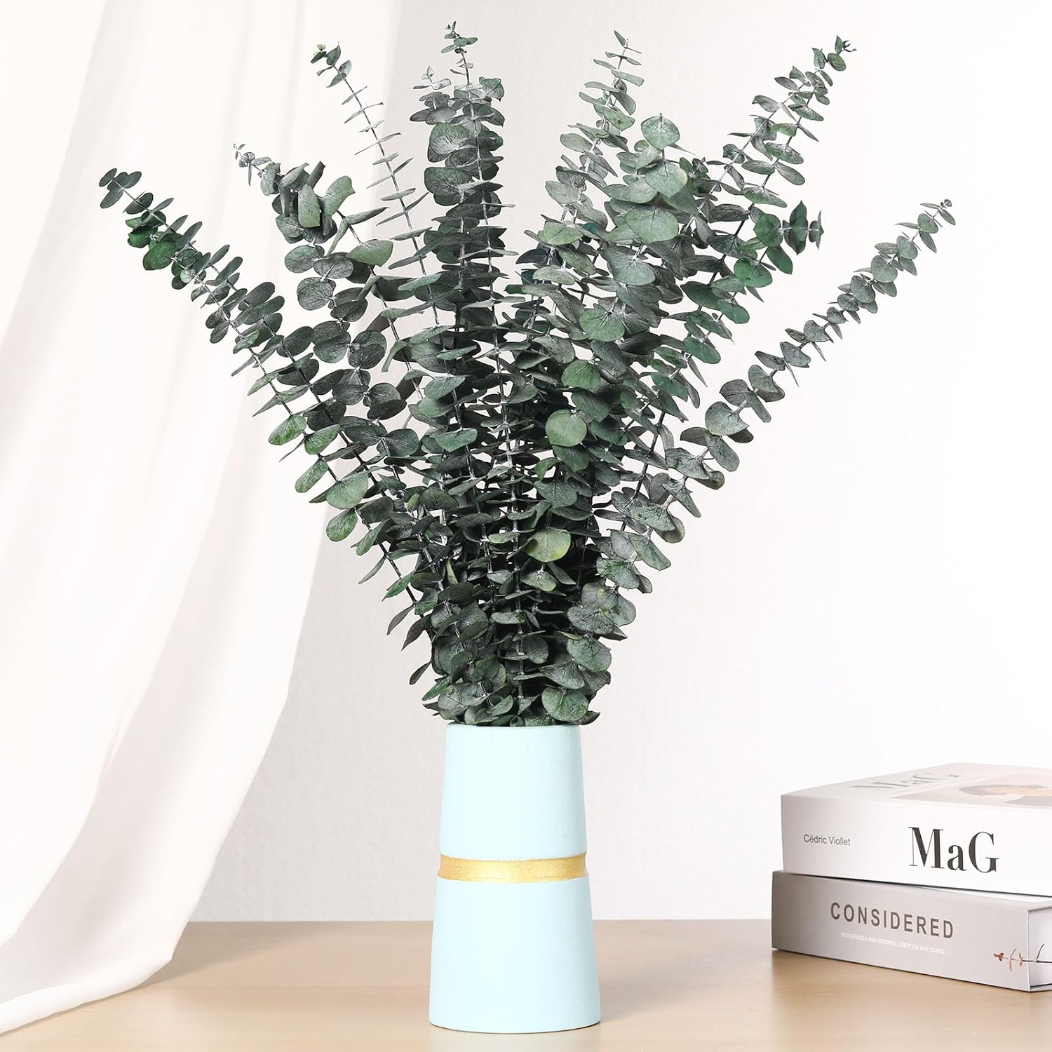 20 Pcs Dried Eucalyptus Stems for Spa Bathroom Decor