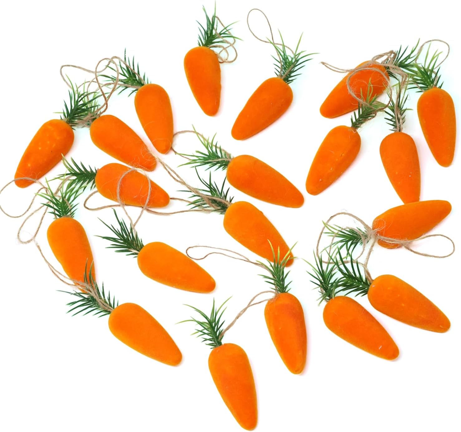 Honbay 20PCS Foam Artificial Carrots Hanging Decorations