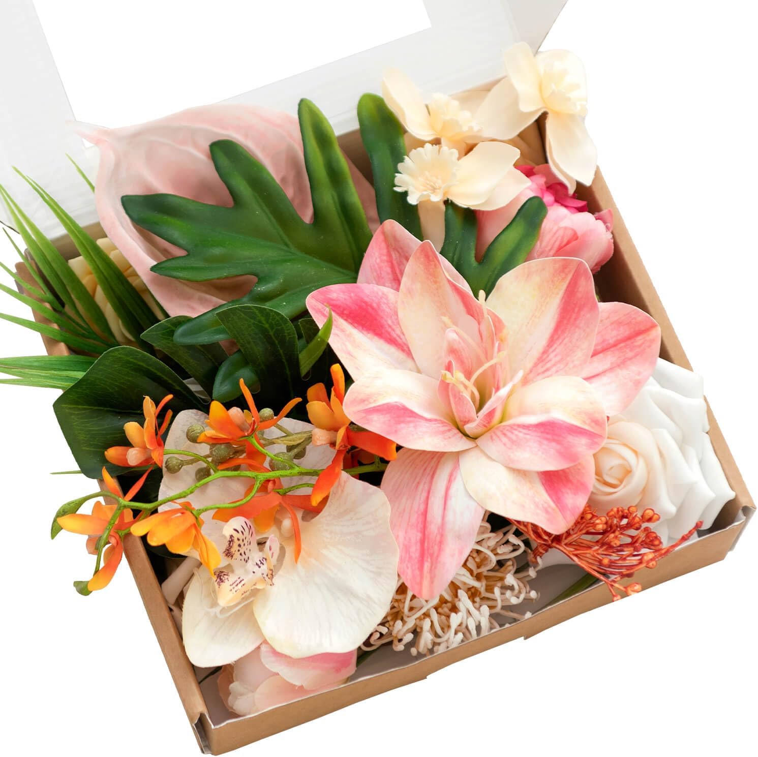 Lings Moment Artificial Flowers and Greenery Mini Combo for Wedding Centerpieces