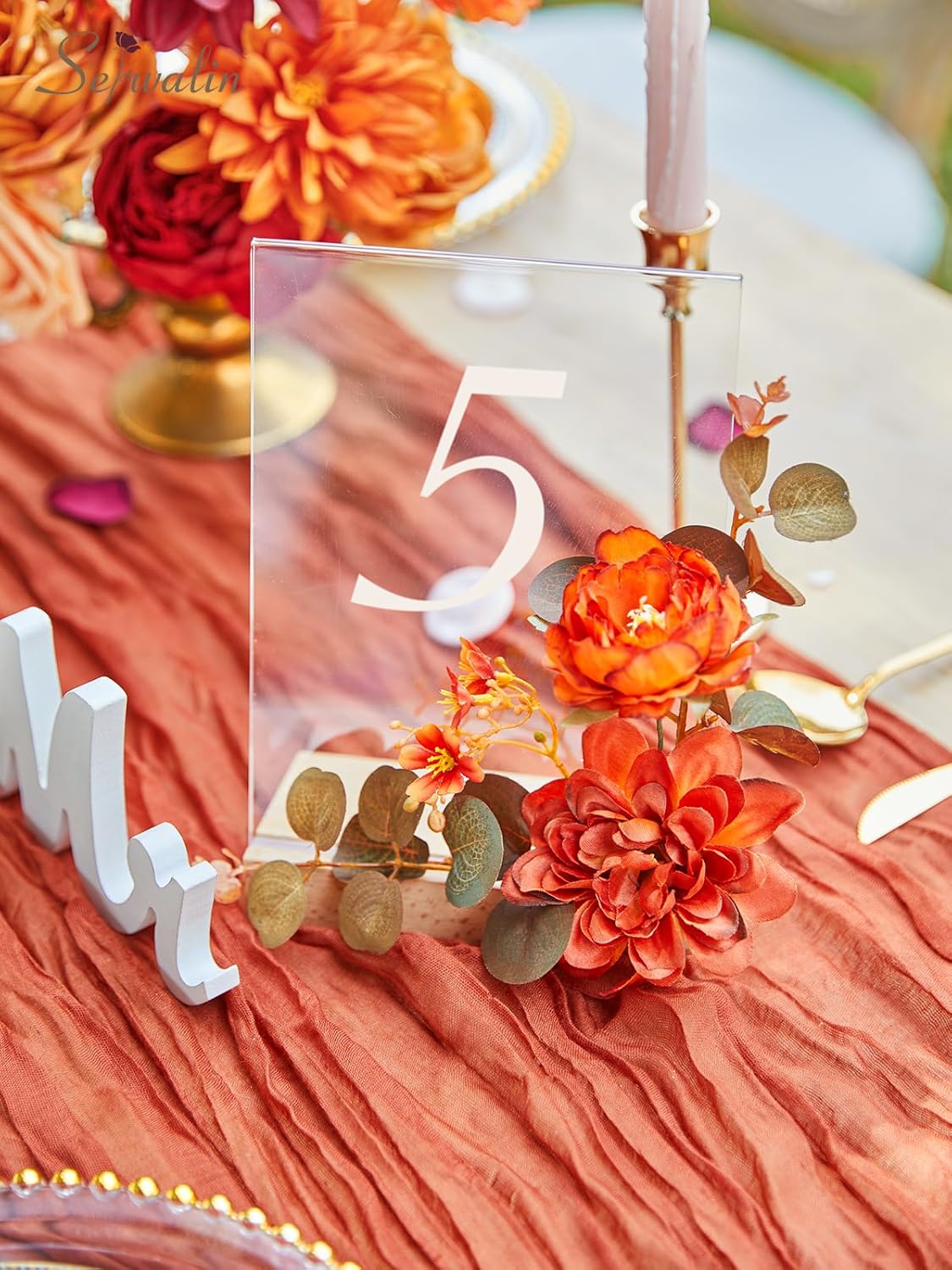 Serwalin Artificial Flowers for Wedding and Home Decor