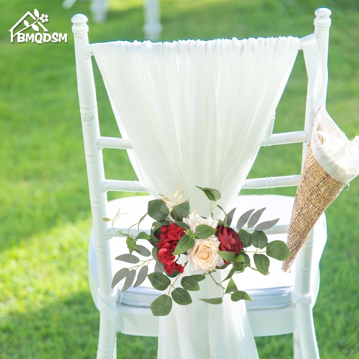 Wedding Arch Flowers Faux Set of 2 for Decorations