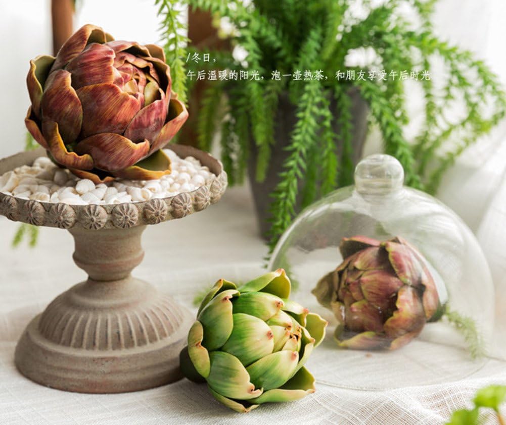 3PCS Artichoke Artificial Flower Fake Vegetables 43x39 Inch