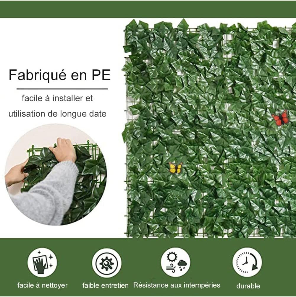 Artificial Ivy Privacy Fence Screen 15x25m