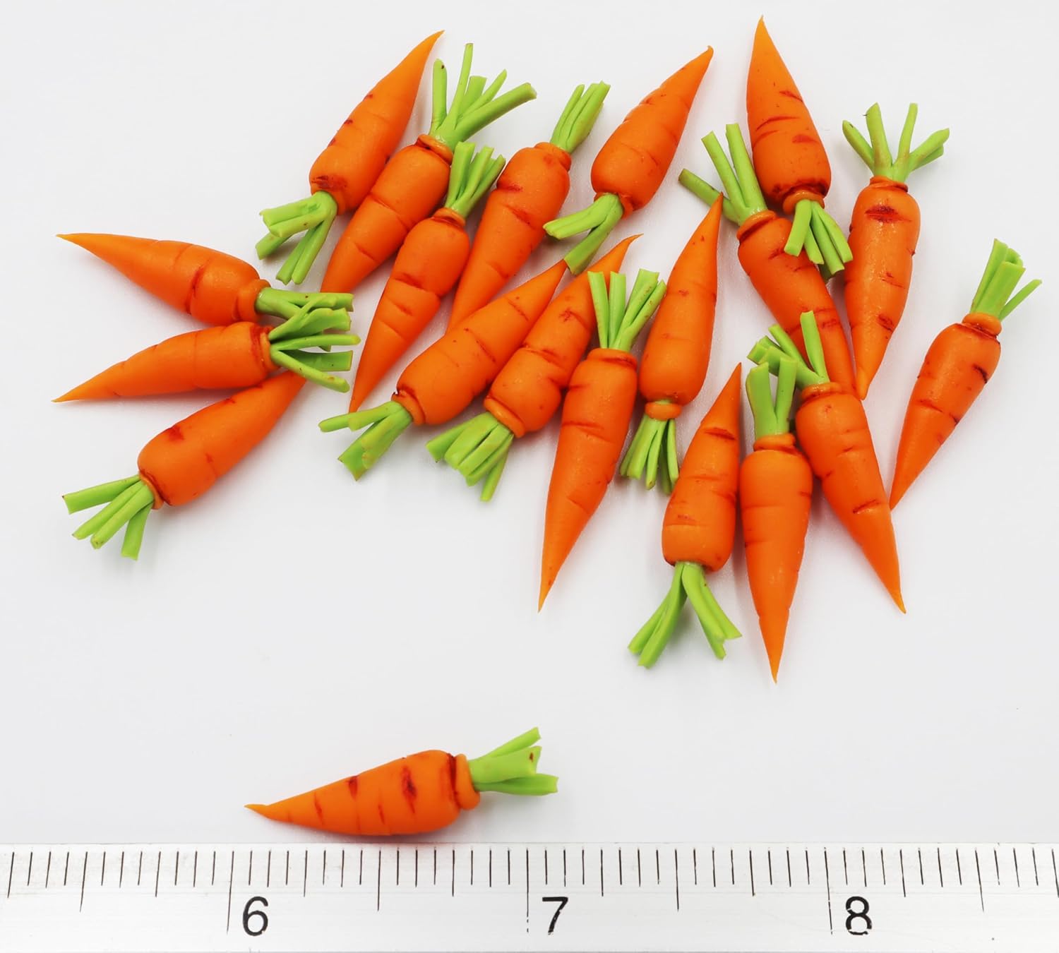DIY 20 Pcs Artificial Mini Carrots 16 Scale