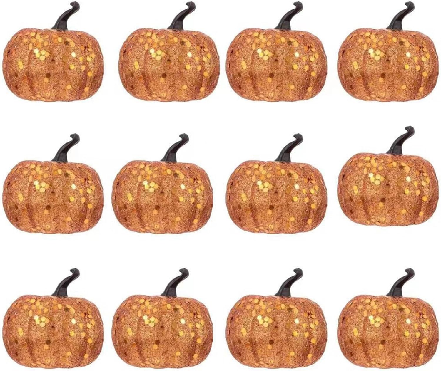 12Pcs Realistic Foam Artificial Pumpkins for Decorations