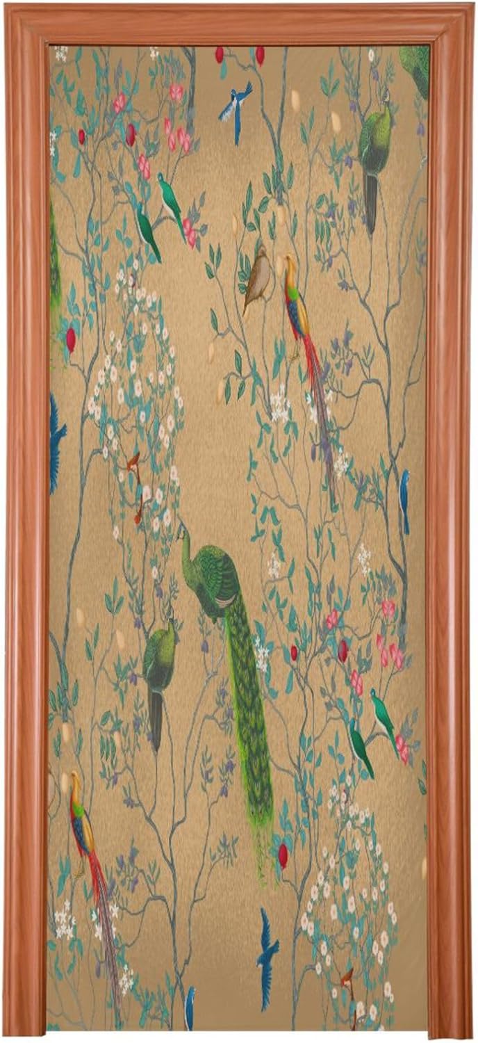 Susiyo Chinoiserie Halloween Door Cover 32x79 in