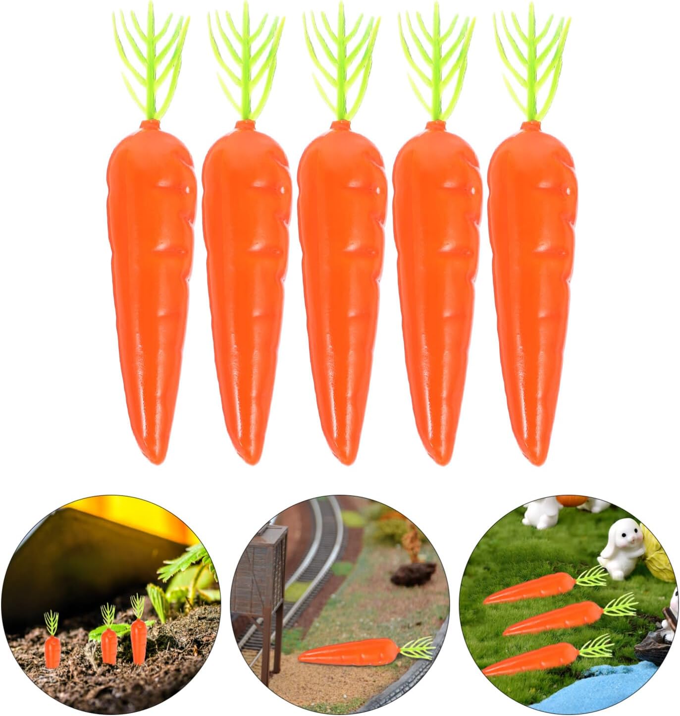 STOBOK Artificial Carrots 25pcs Decorations