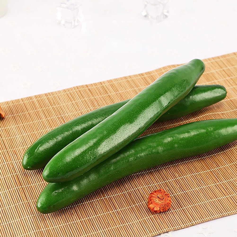 Toyvian Artificial Cucumber Foam Decor Model