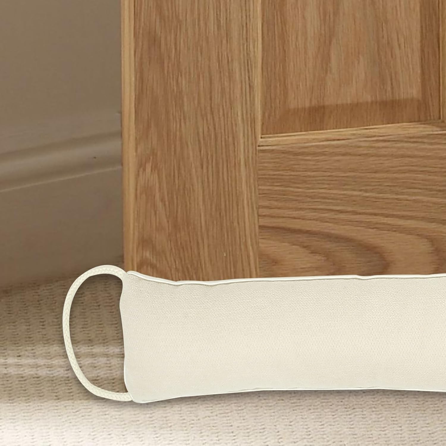 Abizarch Door Draft Stopper Weatherproof Soundproof Beige