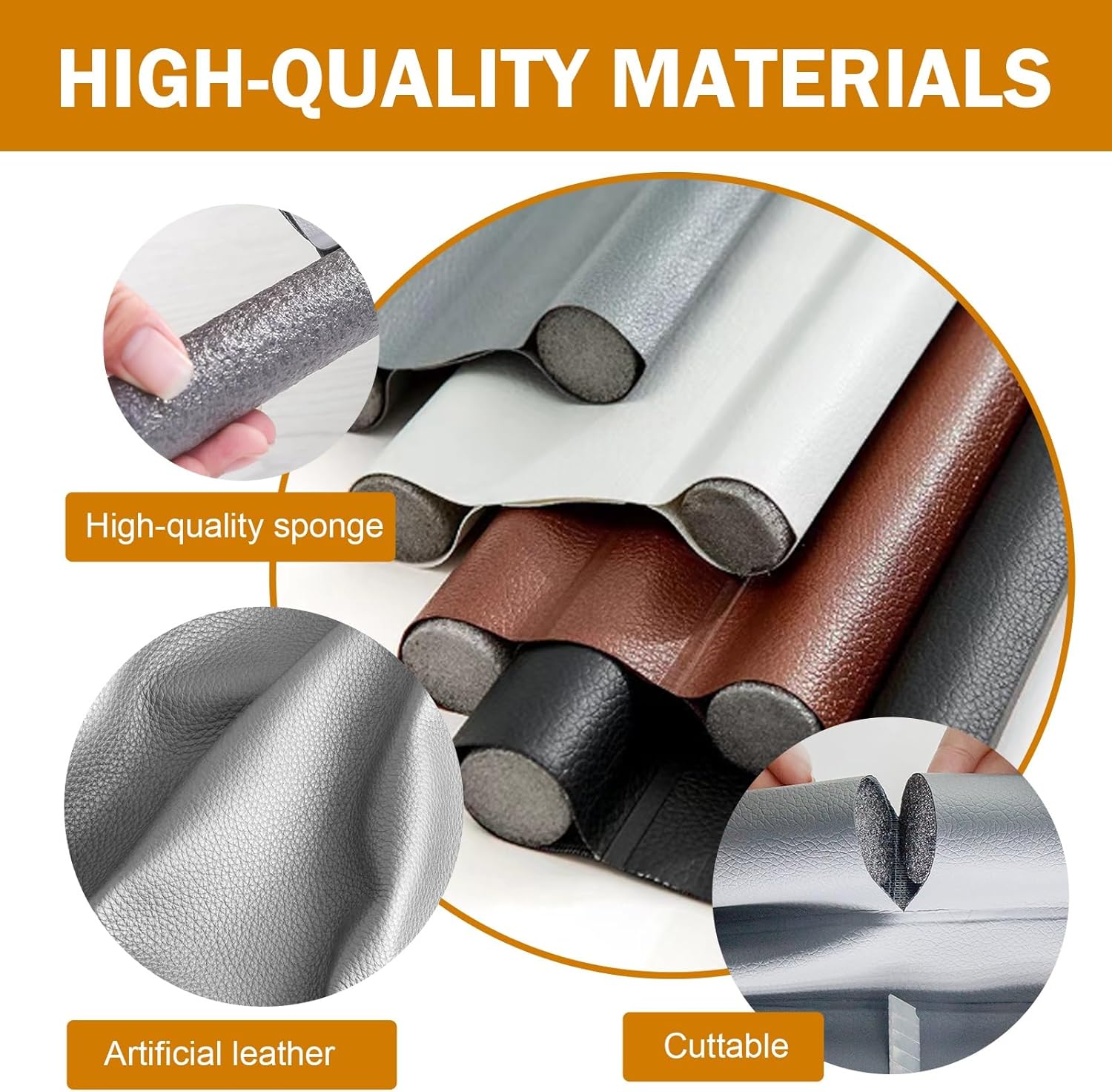 Adjustable Under Door Sound Blocker 36 in Brown