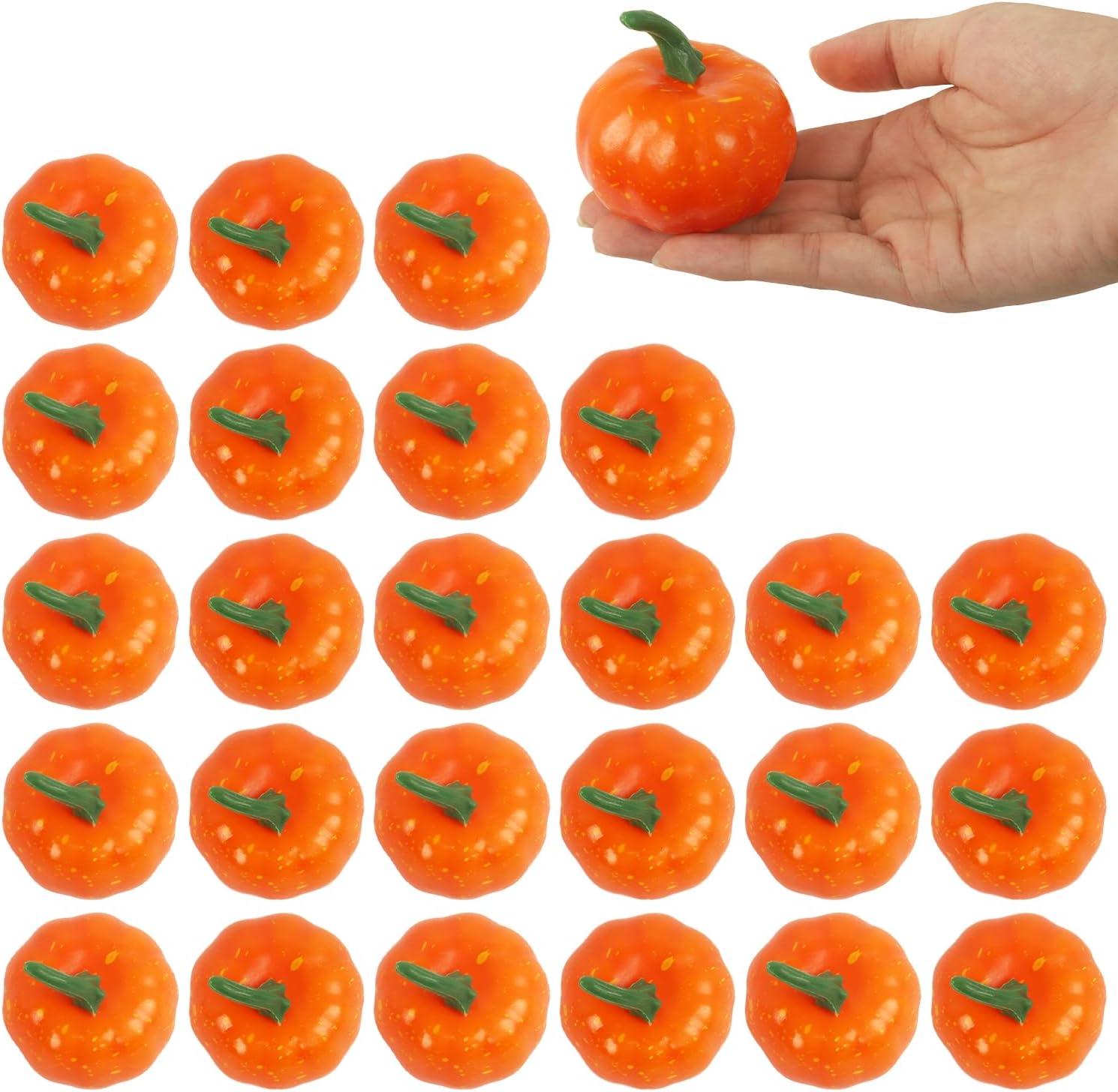 Nsmykhg Artificial Pumpkins 24 Pack Fall Decor