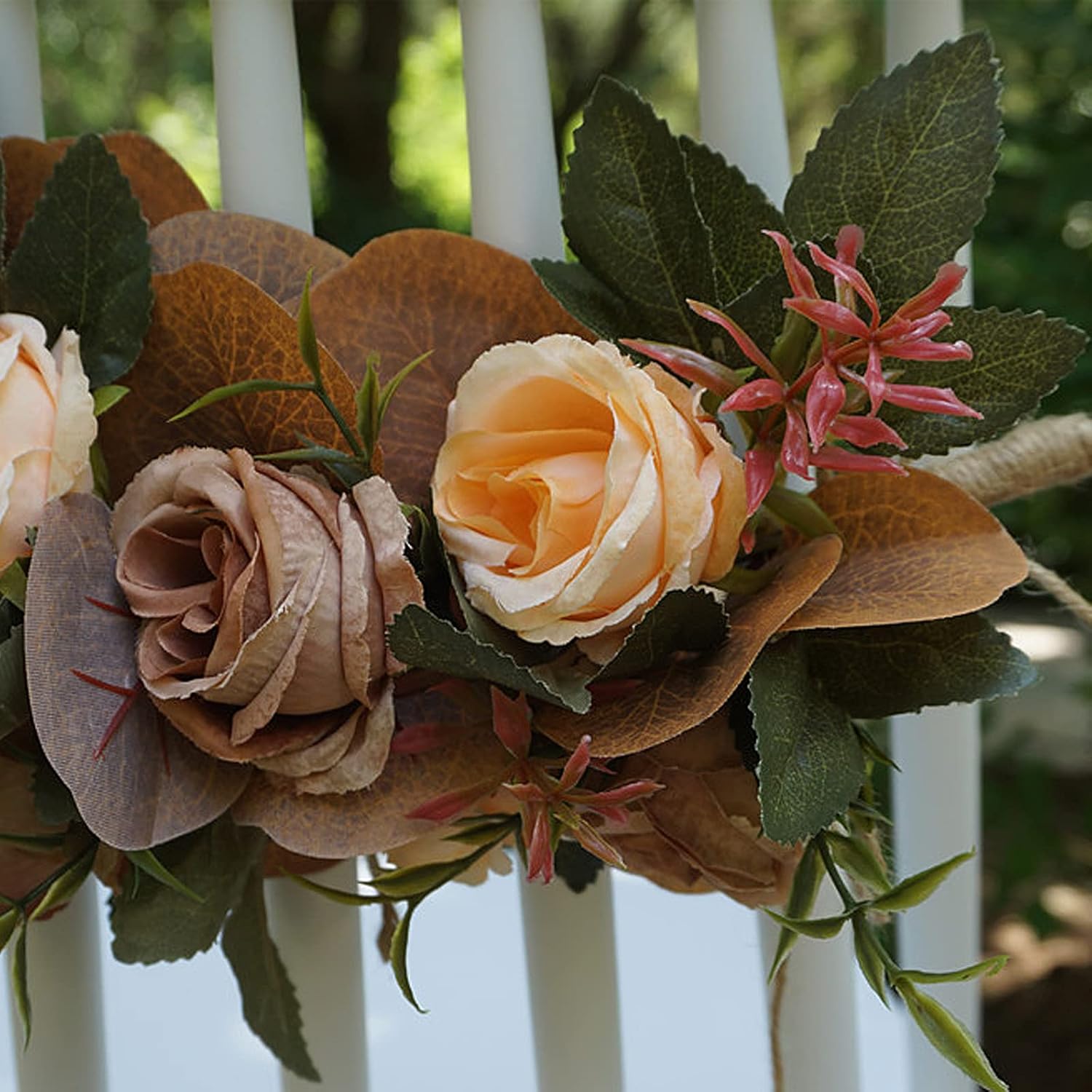 Firlar Artificial Flowers Wedding Chair Decor