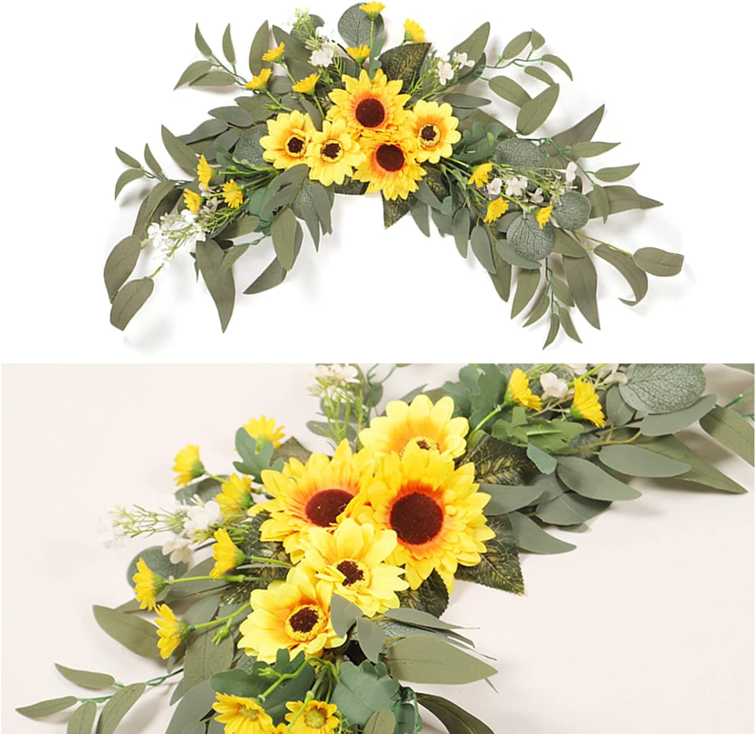 Takefuns Artificial Wedding Arch Flowers Kit Yellow