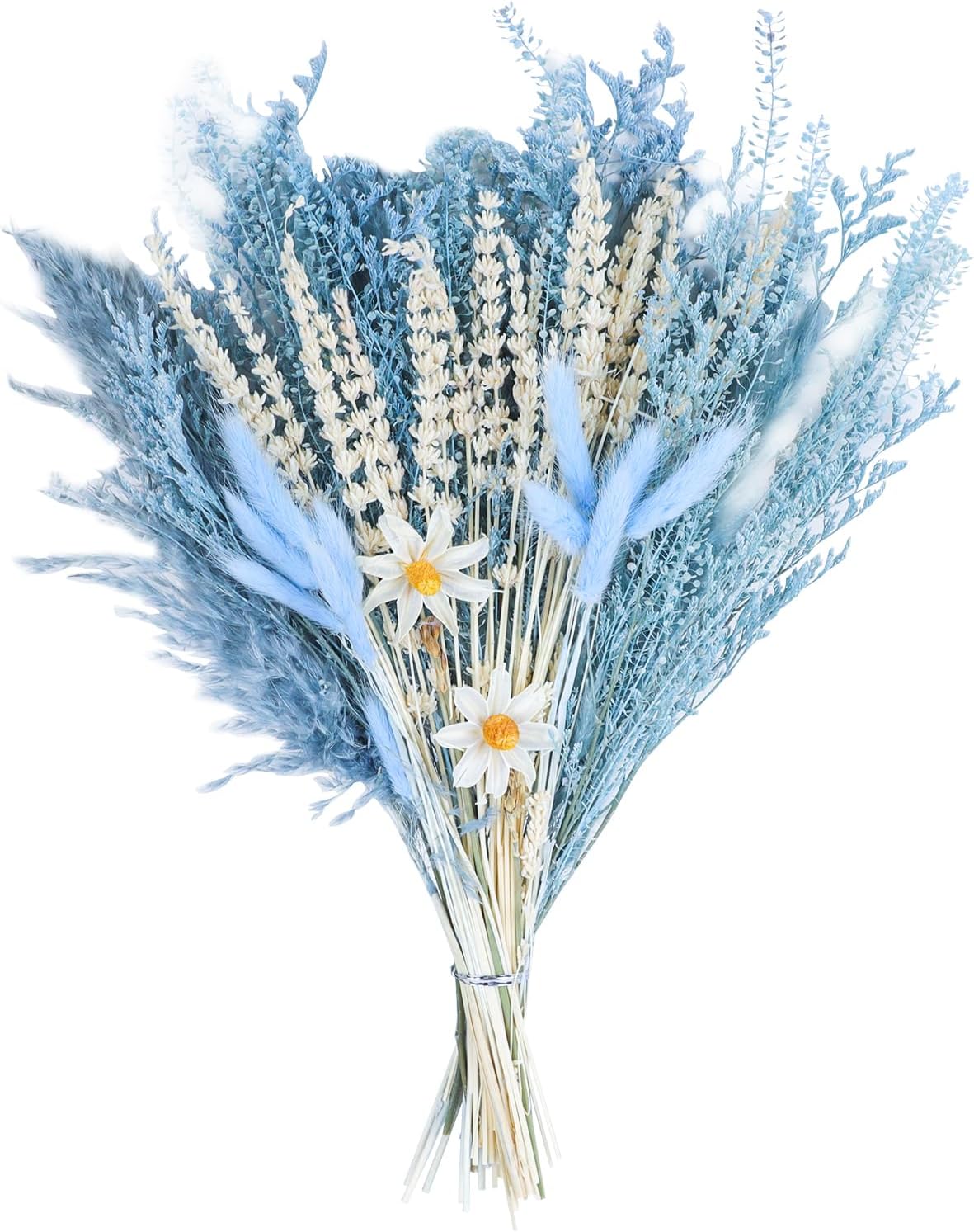 Lovmeety Natural Dried Pampas Grass Bouquet