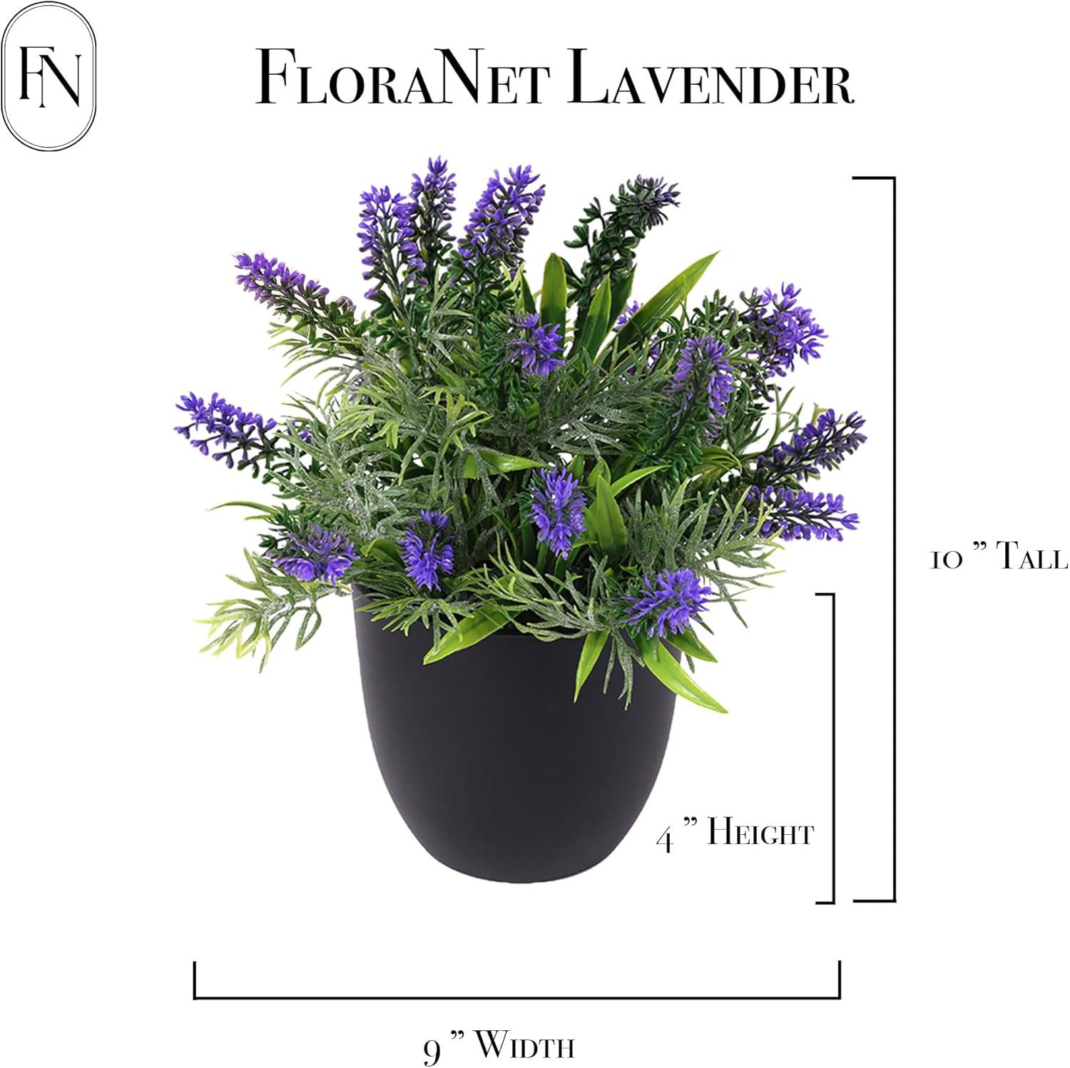 3 Pack 10 Inch Artificial Plant Greenery Pot