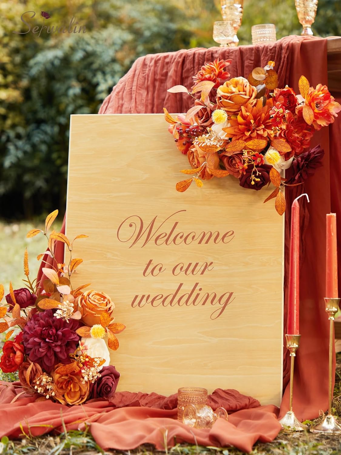 Serwalin Artificial Flowers for Wedding and Home Decor