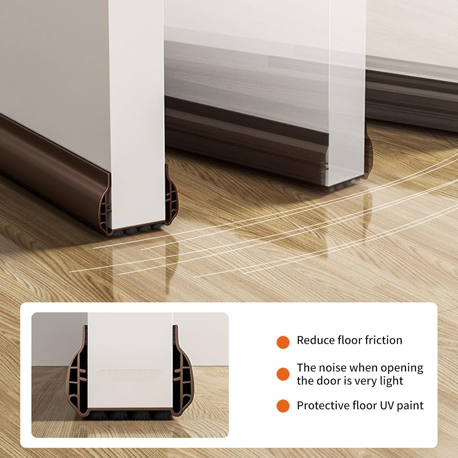 COOLHOOD Door Draft Stopper Soundproof Sealing Strips