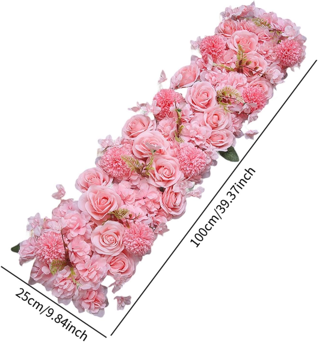 Tachiuwa Pink Artificial Flower Panel for Wedding Decor