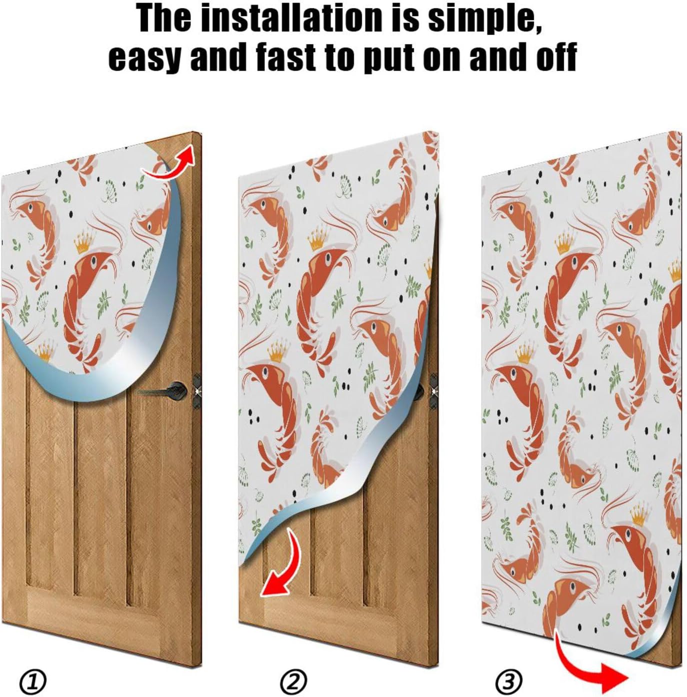 Susiyo King Prawns Halloween Door Cover Decoration