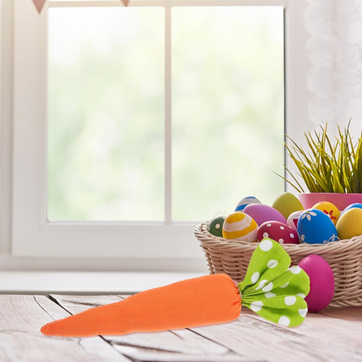 Cabilock 4PCS Easter Carrot Decor for Spring Farmhouse Baskets