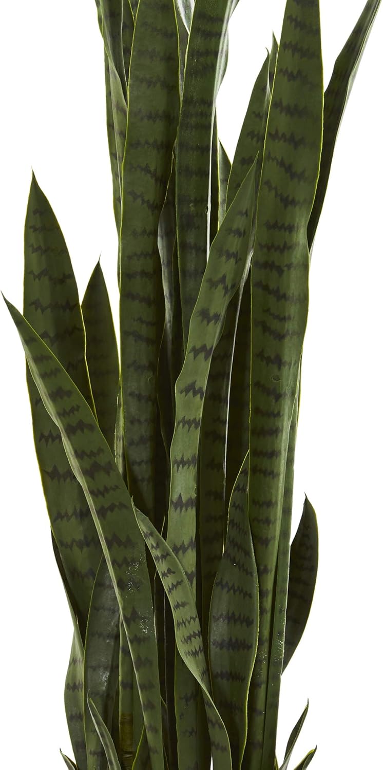 Nearly Natural 46 Inch Sansevieria Artificial Silk Plants Green