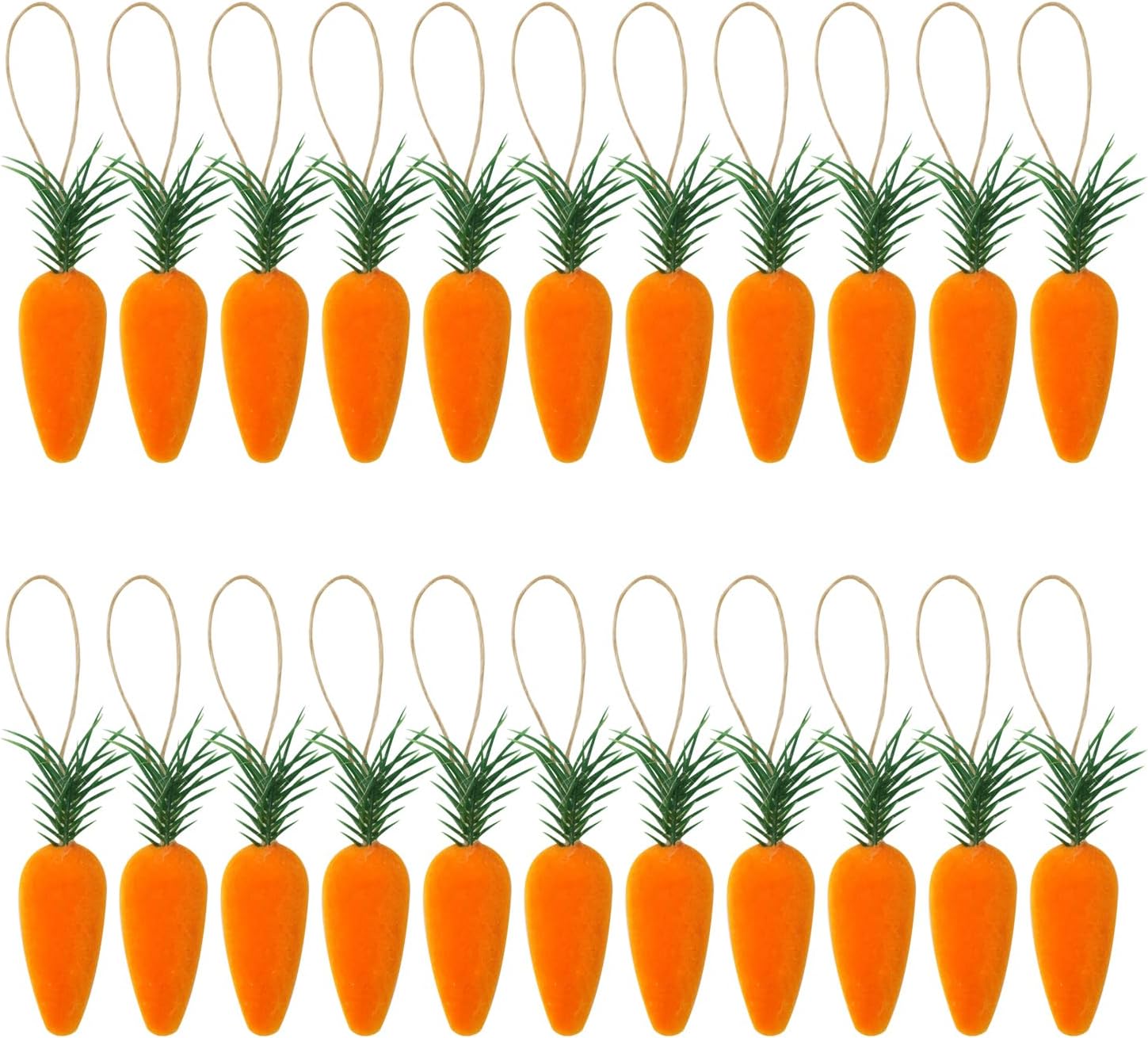 Honbay 20PCS Foam Artificial Carrots Hanging Decorations
