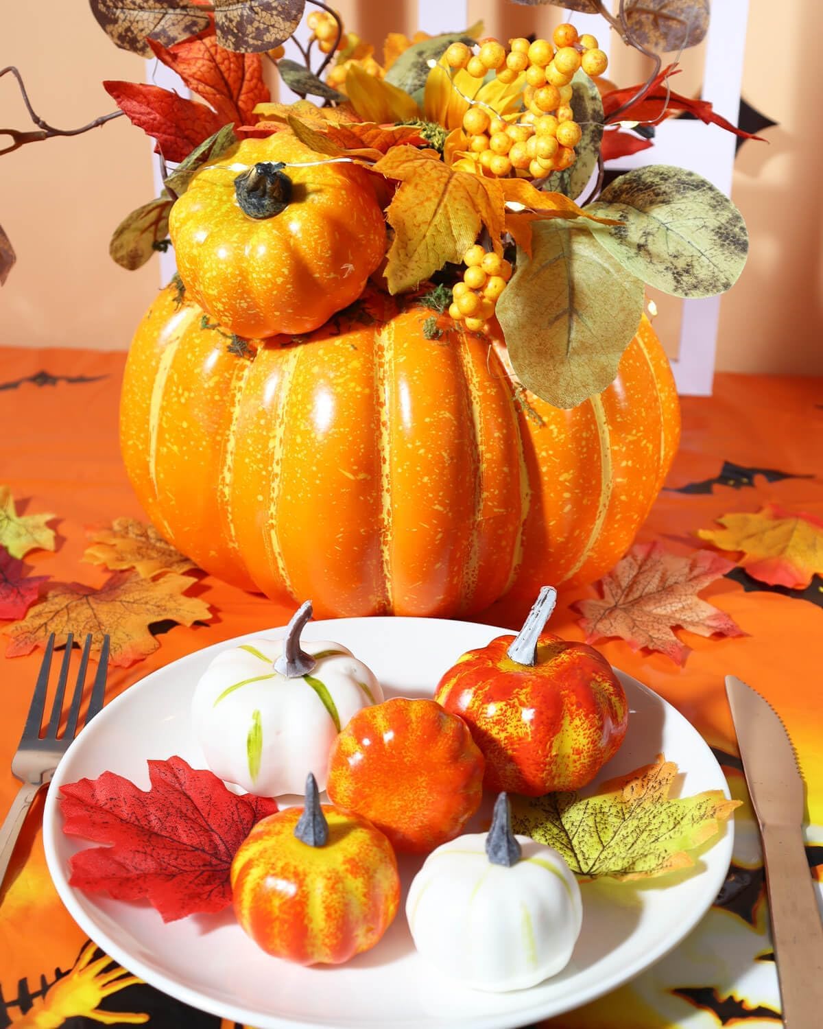 Vensovo Artificial Pumpkin for Fall Decor