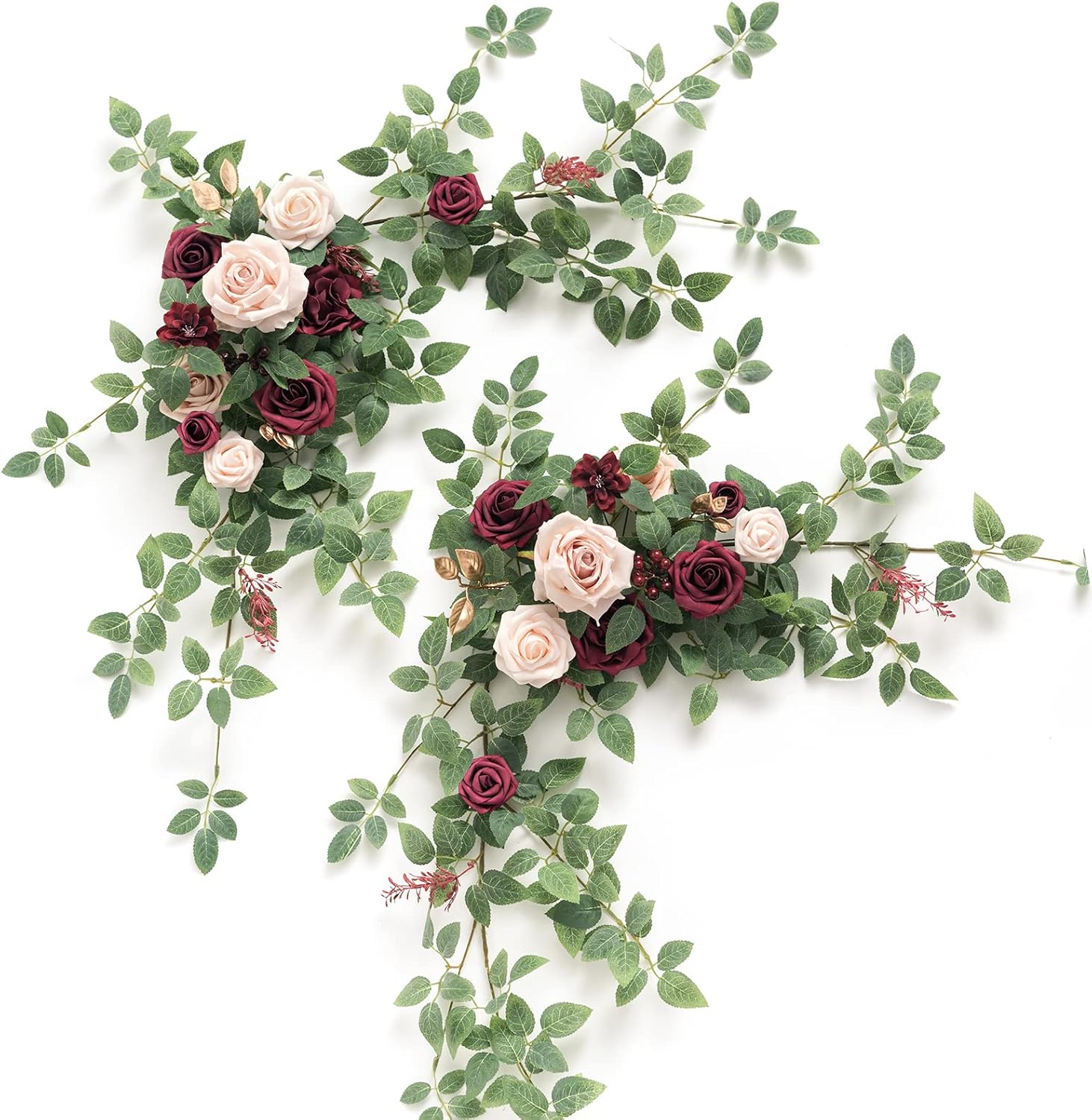 Lings Moment Artificial Floral Swags Centerpieces 2PCS