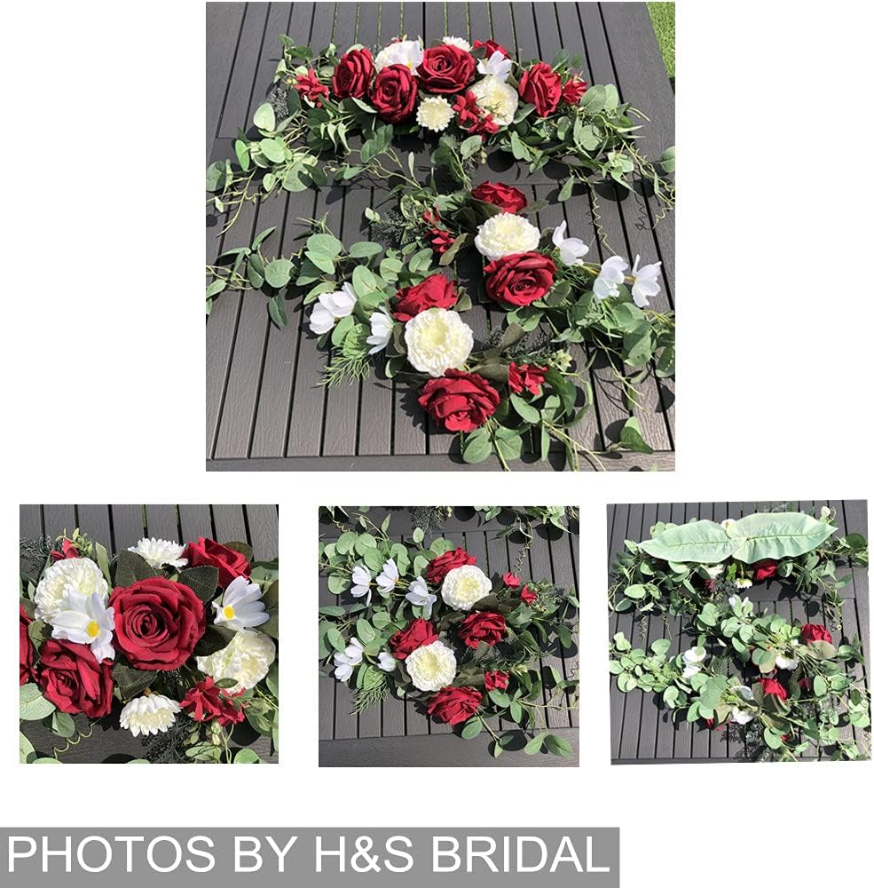 3PCS Artificial Wedding Arch Flowers Set