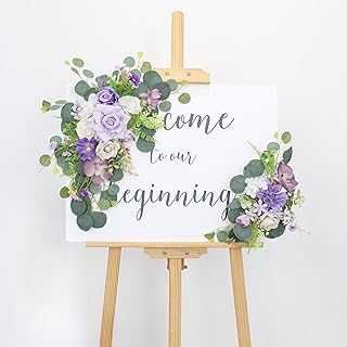2pcs Wedding Arch Flowers Purple Table Decorations