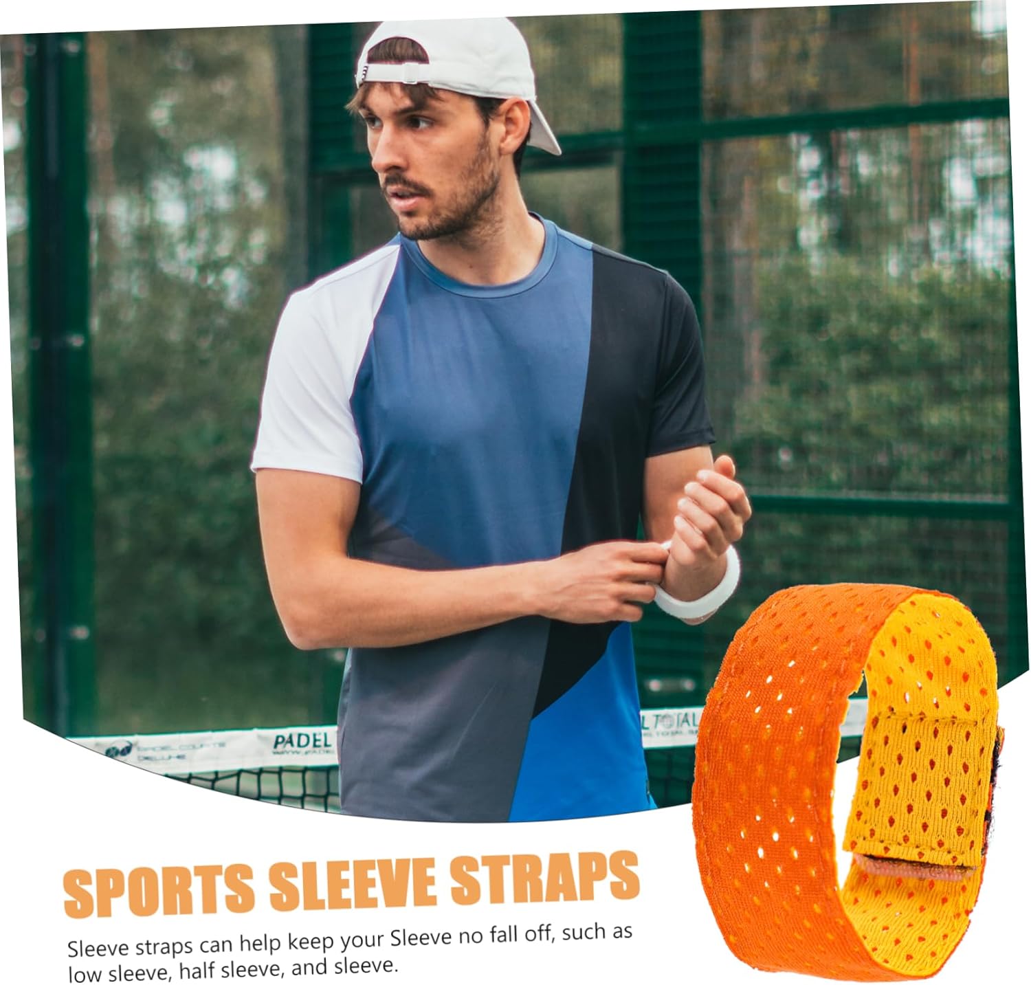 Sosoport 6pcs Elastic Cuff Straps for Sports Shirts