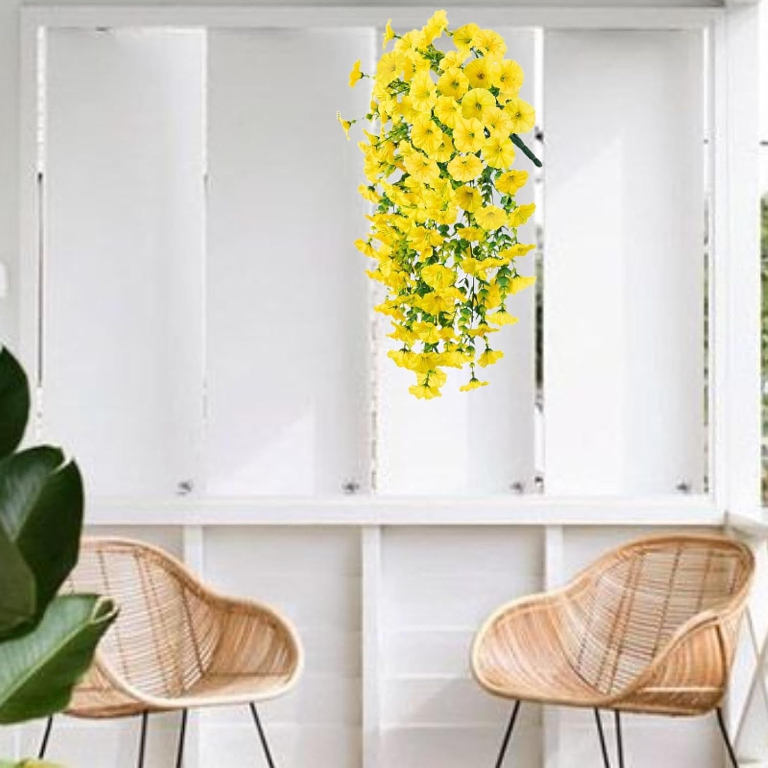 Tachiuwa Artificial Spring Teardrop Swag Wedding Decor Yellow
