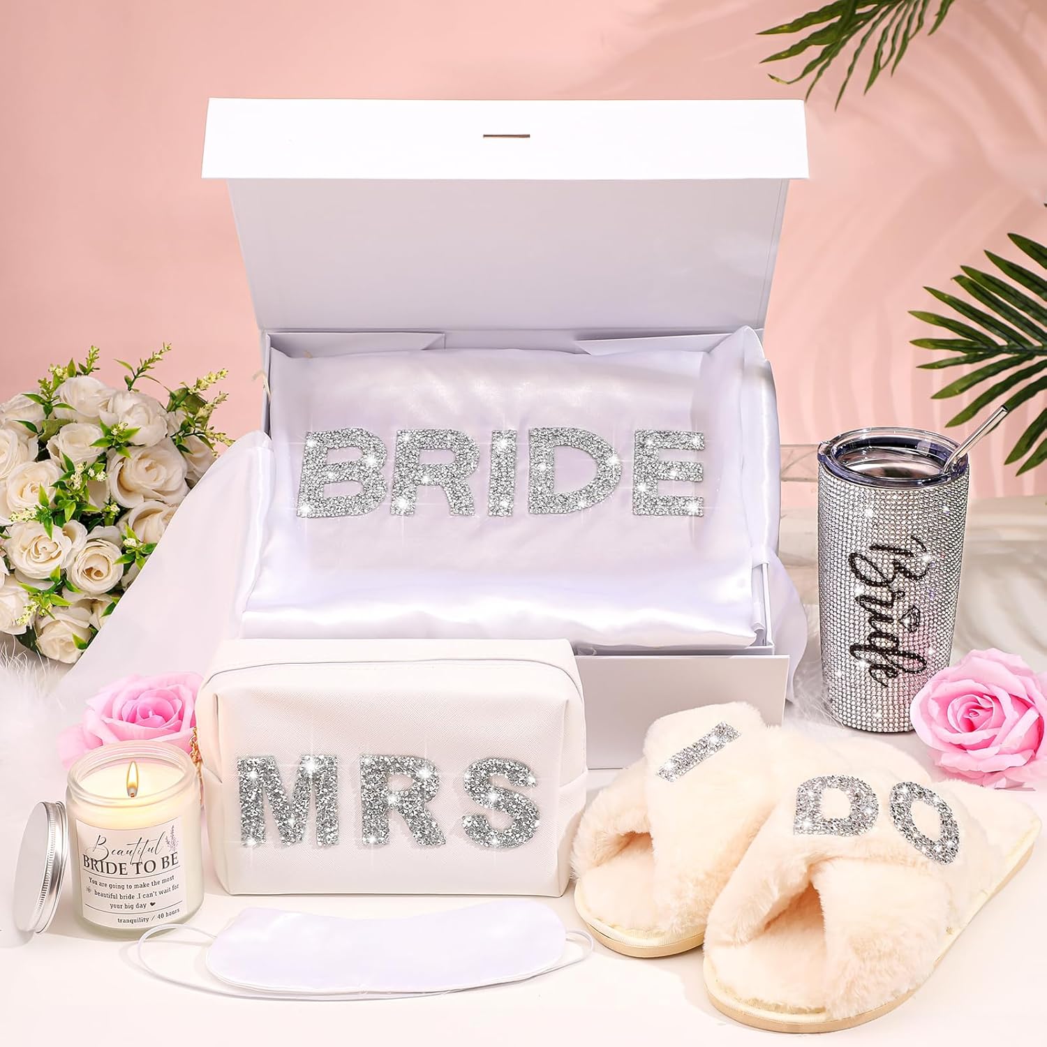 Croloose 9 Pcs Rhinestone Bridal Shower Gift Set