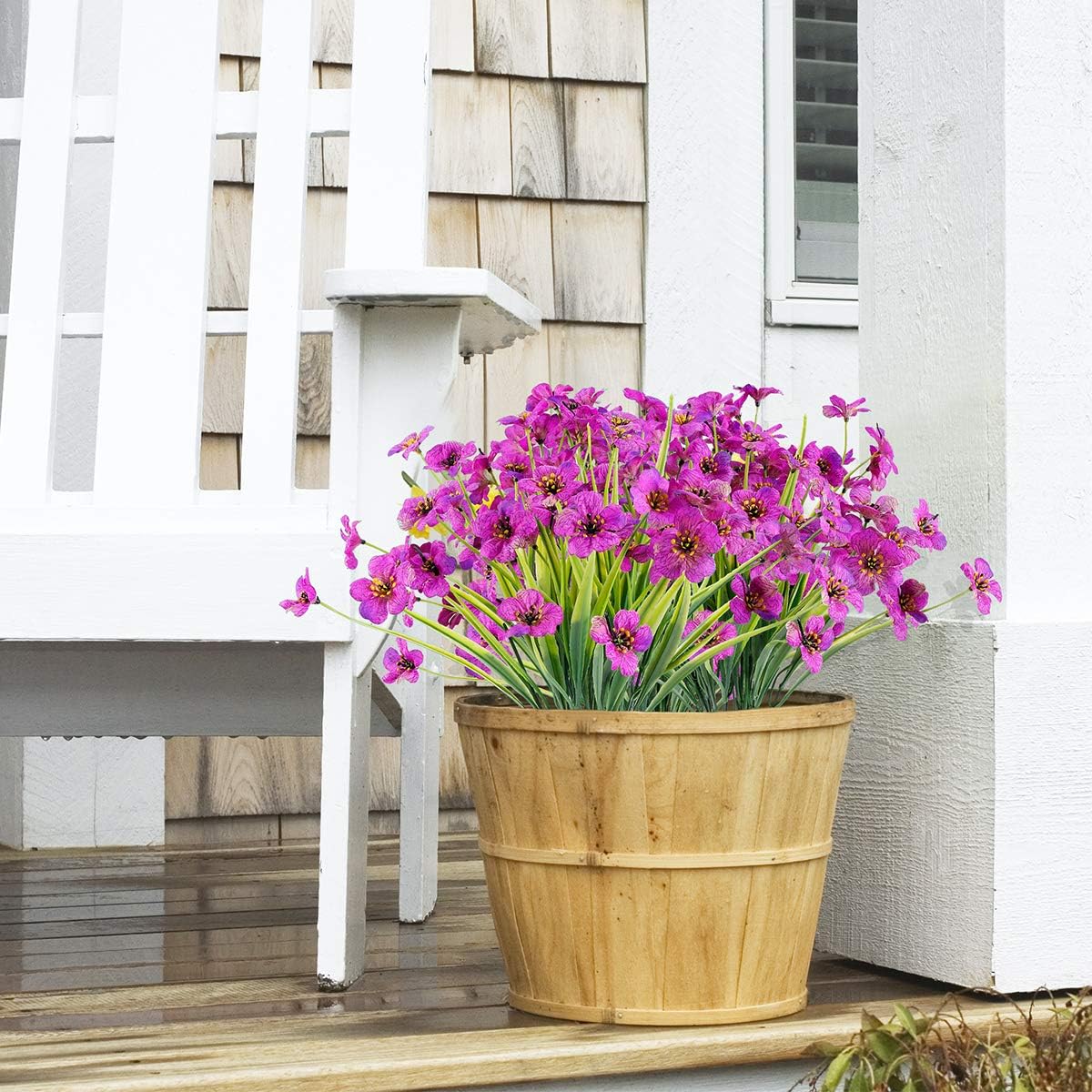 JEMONG 30 Bundles UV Resistant Artificial Flowers