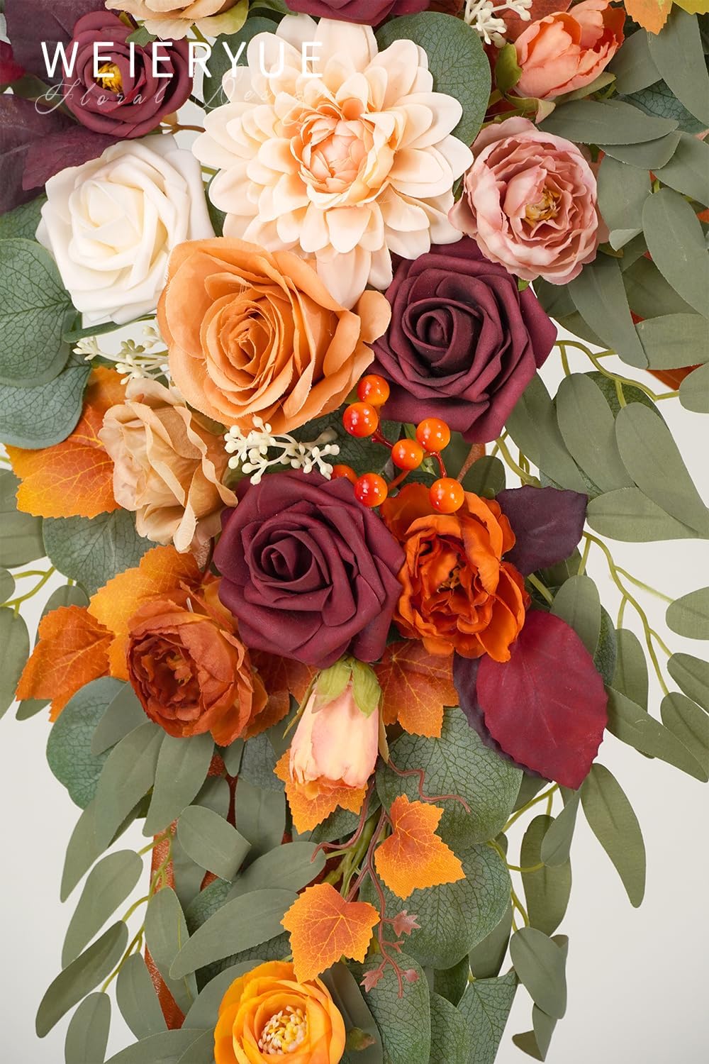 Wedding Arch Flowers Kit with Sheer Drape and Zip Ties