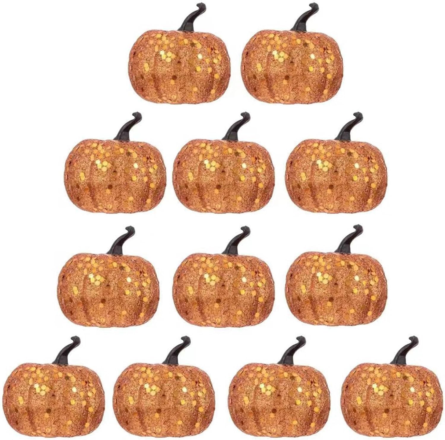 12Pcs Realistic Foam Artificial Pumpkins for Decorations