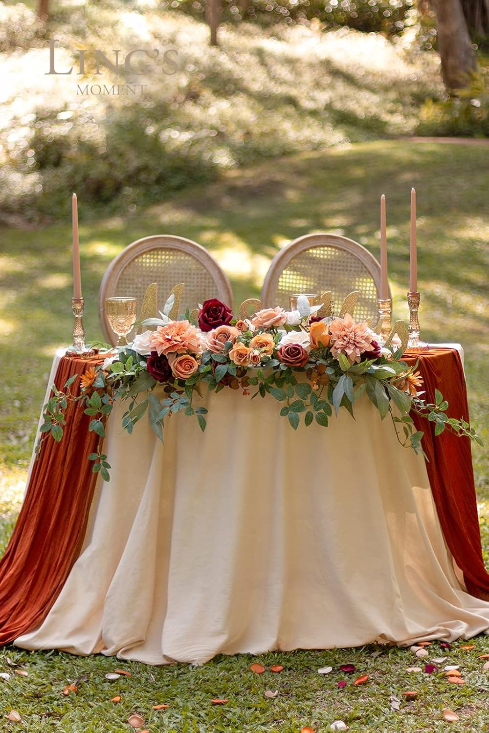 Lings Moment 2Pcs Terracotta Artificial Flower Garland