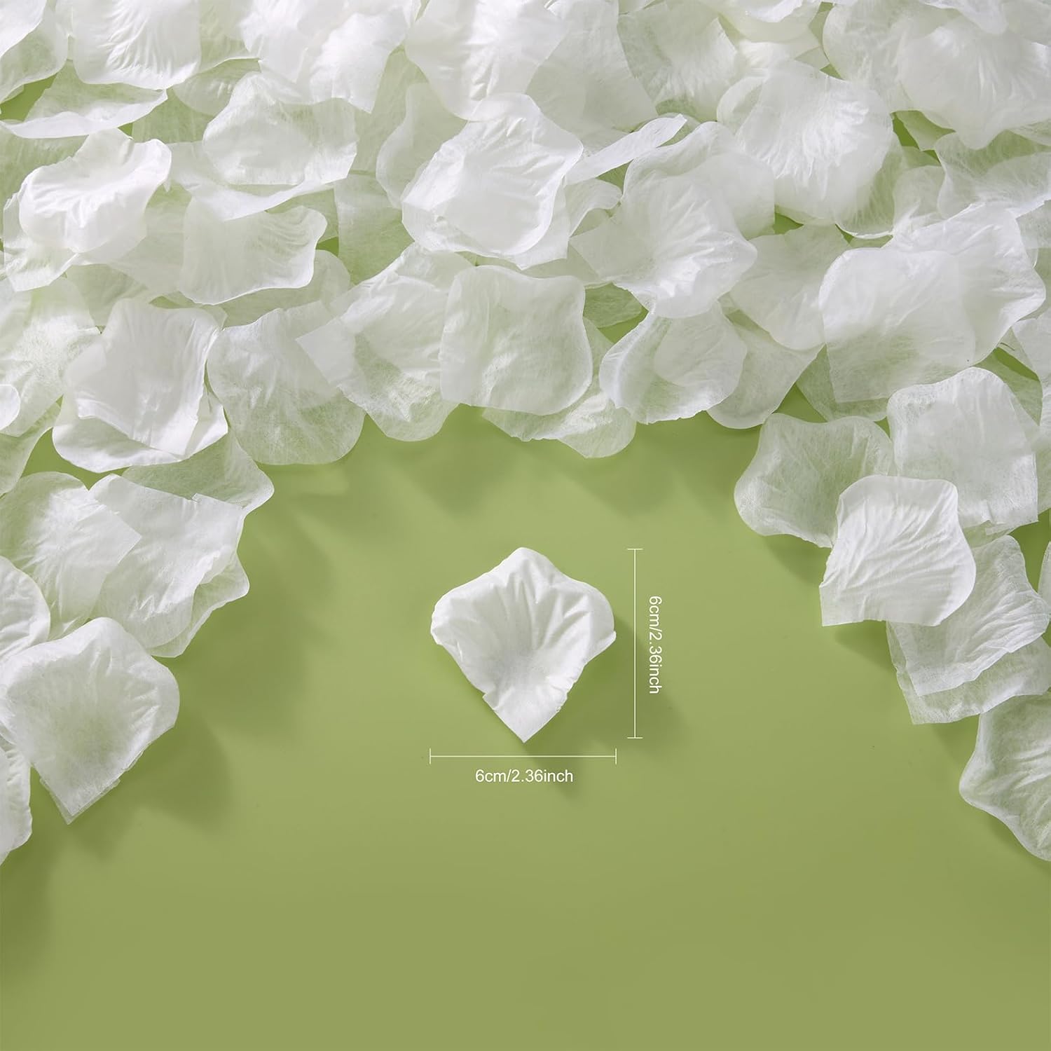 1500Pcs Real Dried Ivory White Hydrangea Petals